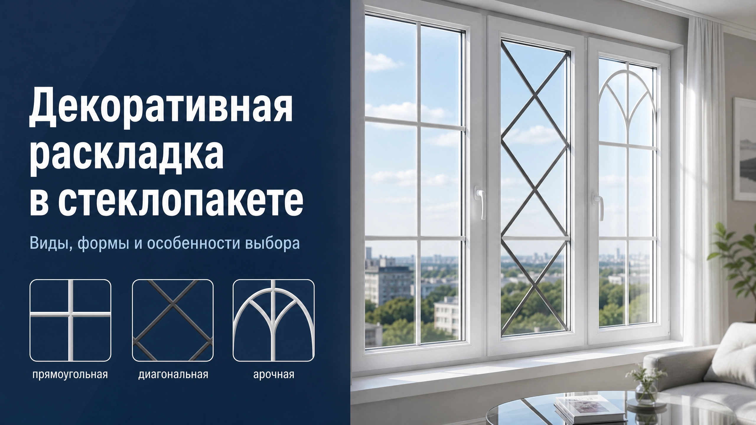 Декоративная раскладка в стеклопакете